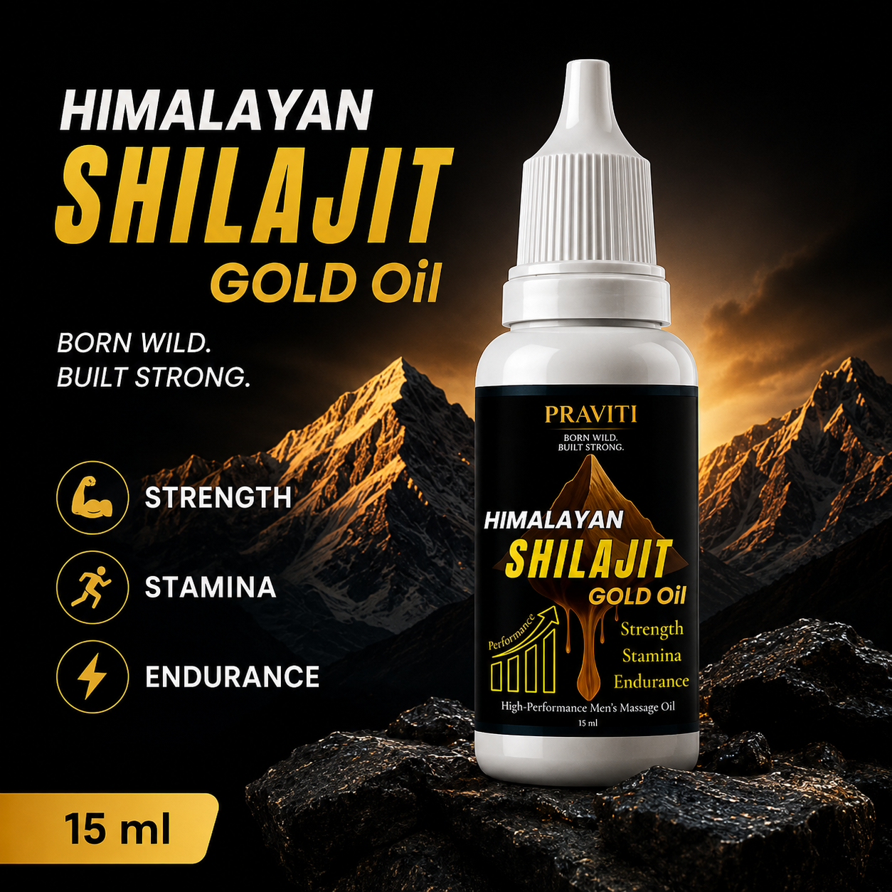 Praviti's PRAVITI Original Japani Massage Oil for Men | Japani Tel | Stamina & Endurance _Booster
