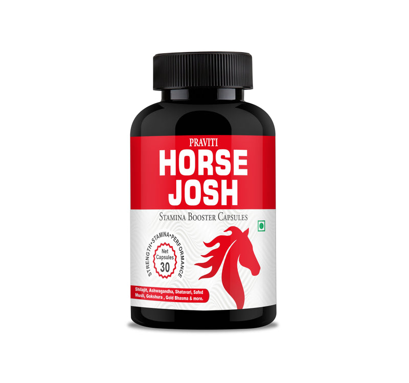 Praviti's Horse Josh – Premium Men’s Herbal Wellness Supplement for Daily Energy, Fitness, Stamina & Overall Vitality Support